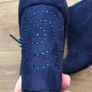 Navy Ankle Boots Image 3