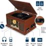 Record Player Vinyl Turntable with Speakers  USB MP3 Playback/Bluetooth/FM Radio/CD And Cassette Player/Vinyl LP Records/SD Card Reader (FREE POSTAGE) Image 6