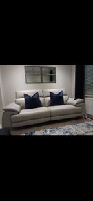 Leather 3 seater power recliner