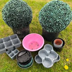 Artificial Buxus & Selection Pots & Trays