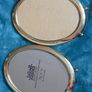 2 Vintage Solid Brass Oval Footed Picture Frames. Image 3