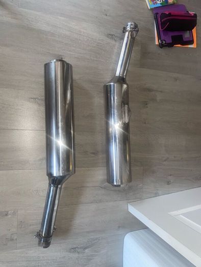 Original Honda, CBR 1100 blackbird exhaust x2