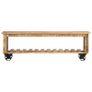 TV Cabinet 130x30x42 cm Rough Mango Wood Image 2