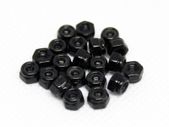 M3 Black Nylon Locknuts (10pcs)