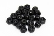 M3 Black Nylon Locknuts (10pcs)