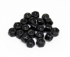 M3 Black Nylon Locknuts (10pcs)