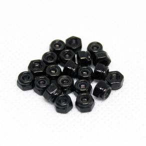 M3 Black Nylon Locknuts (10pcs)