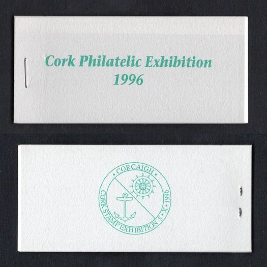 1996 Ireland Cork Philatelic Exhibition Booklet . Contains 2 X 32p 50th Anniversary of The Irish Naval Service Commemorative Stamps No 70