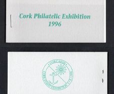 1996 Ireland Cork Philatelic Exhibition Booklet . Contains 2 X 32p 50th Anniversary of The Irish Naval Service Commemorative Stamps No 70