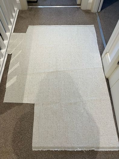 Off-white upholstery fabric
