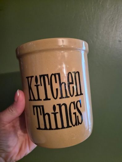 Vintage T.G. Green "Kitchen Things" Utensil Crock Jar