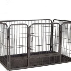 Style Heavy Duty Whelping Pen With Abs Tray Puppy Play Pen Puppies Cage Crate Cartes Cages Dog Training Playpen for Dogs and puppies