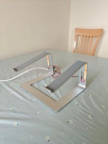 Aluminium Laptop Stand with LED Lighting