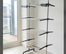 QUICK SALE (BARGAIN): Huge 4-Tier Rolling Clothes Airer - Excellent Condition (Collection Dublin 13)