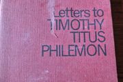 Vintage 1960 Letters to Timothy Titus Philemon William Barclay The Daily Study Bible. Religious.