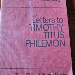 Vintage 1960 Letters to Timothy Titus Philemon William Barclay The Daily Study Bible. Religious.