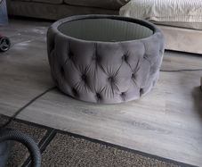 round ottoman with storage