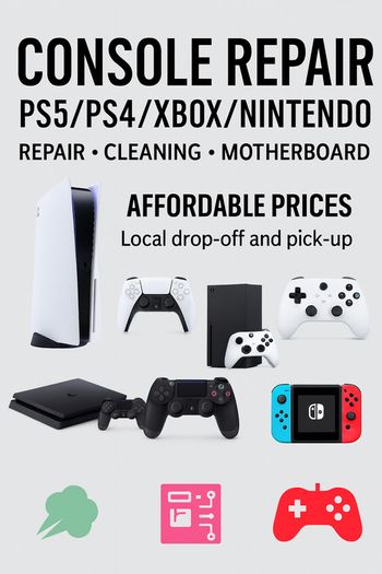 Game console and joystick repair