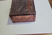 Trinket box carved hardwood