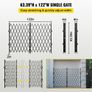 Double Folding Security Gate Folding Door Gate 310 x 154 cm(W x H)Scissor Gate Image 2