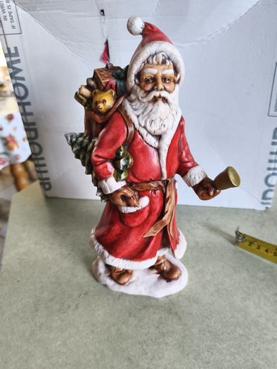Vintage Christmas Hand Painted Ceramic Santa St Nicholas Old Provincial Mold