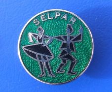 SELPAR International Folk Dance Group - a vintage membership enamel badge (early 1970's)