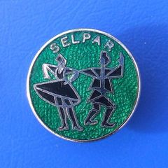 SELPAR International Folk Dance Group - a vintage membership enamel badge (early 1970's)