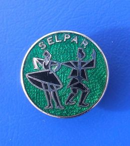 SELPAR International Folk Dance Group - a vintage membership enamel badge (early 1970's)