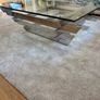 Glass Top Chrome coffee table Image 4