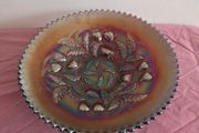 Strawberry Northwood Amethyst basketwave bowl