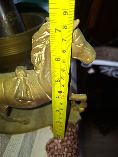 Large Old Brass Horse Ornament, Postage Available or Collection