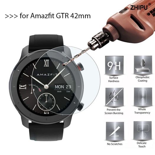9H Premium Tempered Glass For Xiaomi Huami Amazfit GTR 42mm Smart Watch Screen Protector protective film