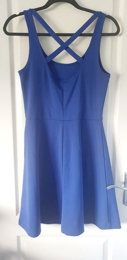 Blue strappy dress, UK10