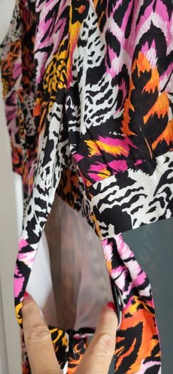 & other stories multi print slits dress Sz 34 (Fit6-8UK) - Bnwt Rrp 99