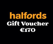 Halfords gift voucher 170 euro