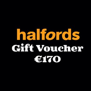 Halfords gift voucher 170 euro