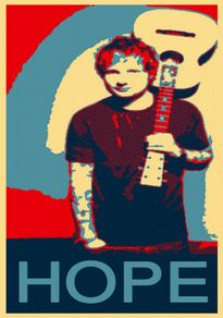 Ed Sheeran Poster (Hope Obama Style Poster) New