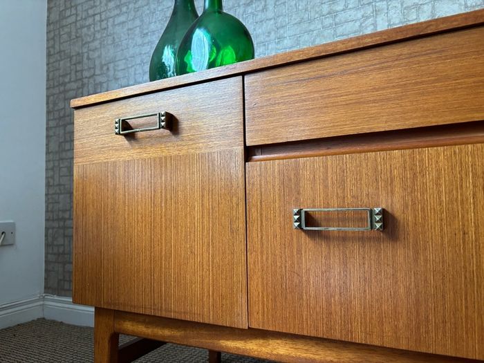 Vintage Retro Mid Century Teak Compact Sideboard