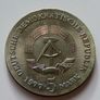 Rare Friedrich Ludwig Jahn 5 Mark 1977 East Germany DDR Image 2