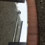 Stunning large mid-century Mirror on wood Image 7