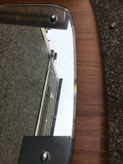 Stunning large mid-century Mirror on wood