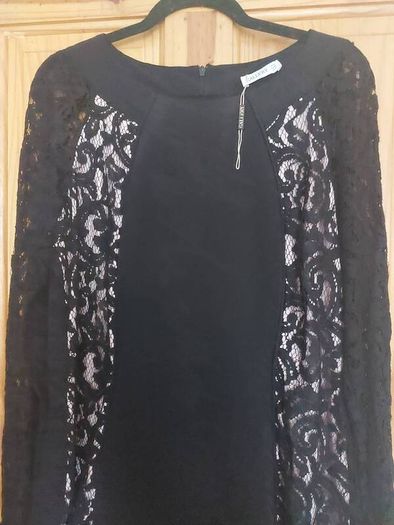 Black and ivory lace dress (free post)