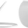 Essentials Compact Bathroom Round Back to Wall WC Toilet Pan with Soft Closing Seat - 515mm Deep Image 3