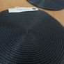 Black round easy clean placemats Image 2