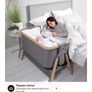 Tutti Bambini CoZee Bedside Crib - Oak and Charcoal Image 9