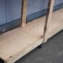 Large Pine Workbench on Castors Image 4