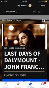 2x John Francis Flynn and Bricknasty - Last Days of Dalymount tickets