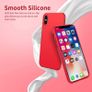 Liquid Silicone Case For iPhone XS Max Luxury Thin ShockProof Soft Phone Cover Red - FHT5IPXSMLK Image 5