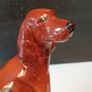 Large Mid Century Coopercraft Red Setter Ceramic Image 4