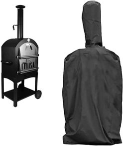Pizza Oven Cover, Outdoor Camping Pizza Oven Protective Cover Heavy Duty Waterproof Weather Resistant Dust-Proof Grill Oven Cover